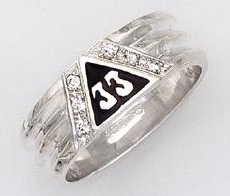 Sterling Silver 33rd Degree Ring #27